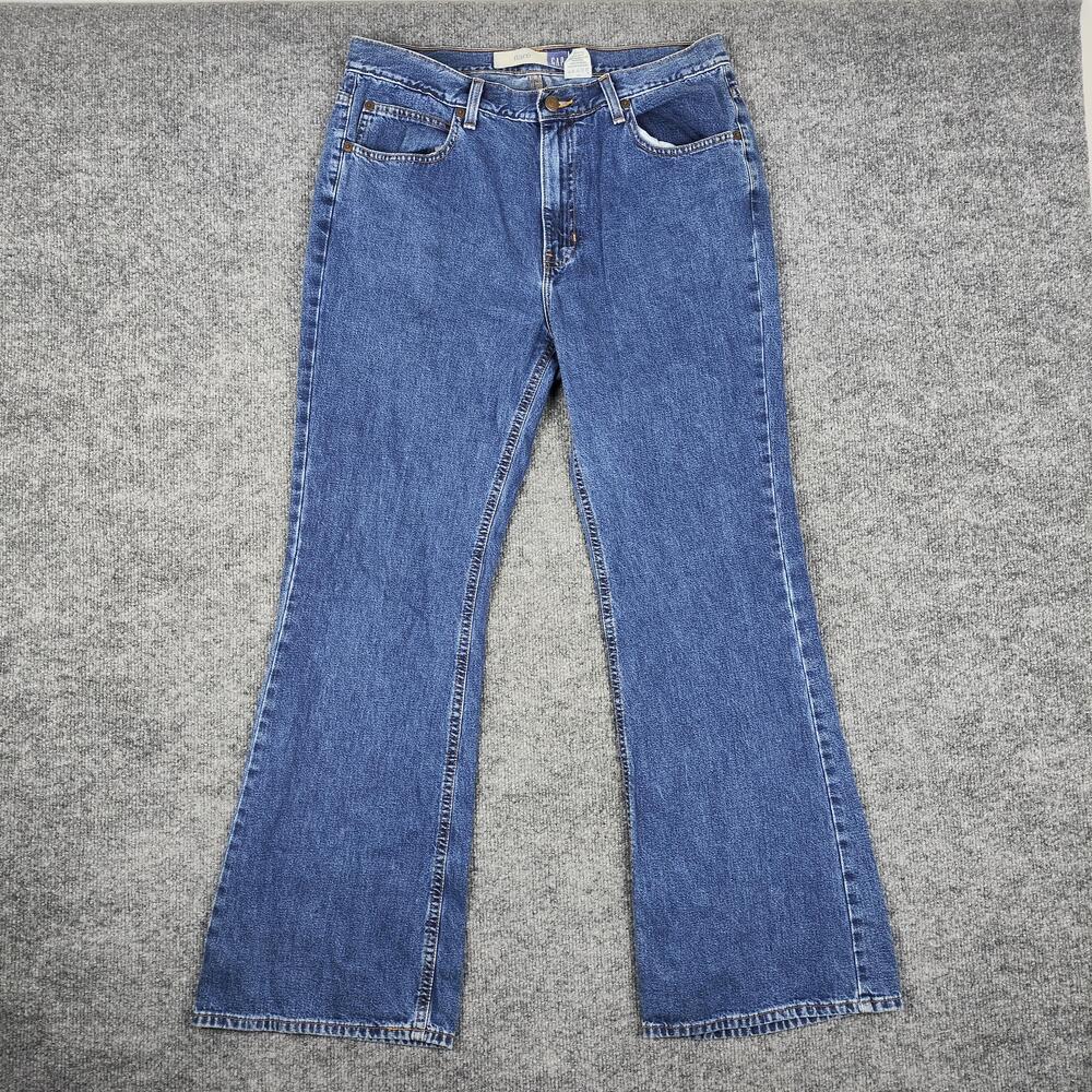 Gap Flare Jeans Womens 12 Blue Medium Wash High Rise Flared Leg Denim Classic